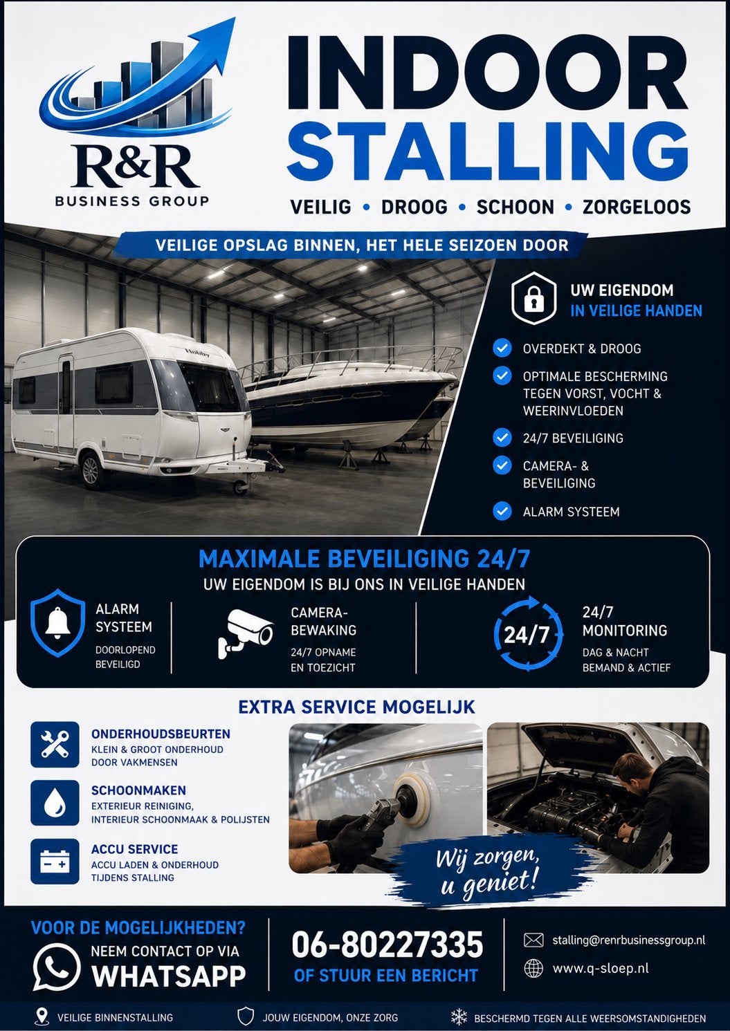 Veilige Bootstalling in Noord-Holland  Haal & Brengservice!, Caravans en Kamperen