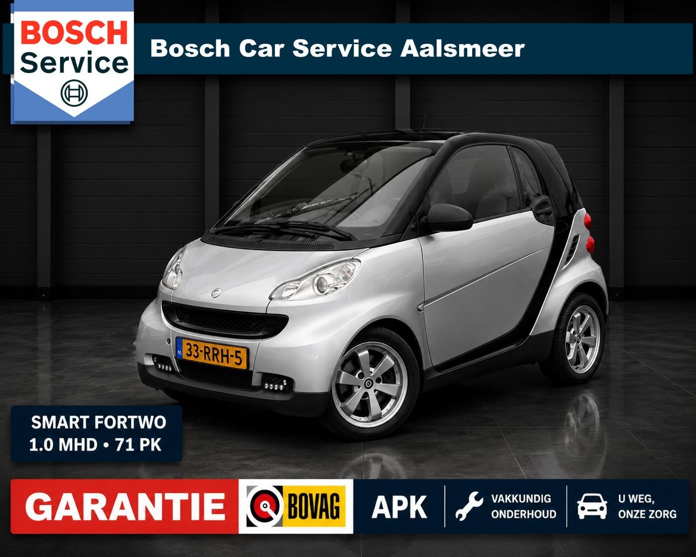 smart fortwo coupé 1.0 mhd Pure / PANO / AIRCO / GARANTIE /, Auto's, Smart, Automaat, Euro 5, Gebruikt, 18 €/maand