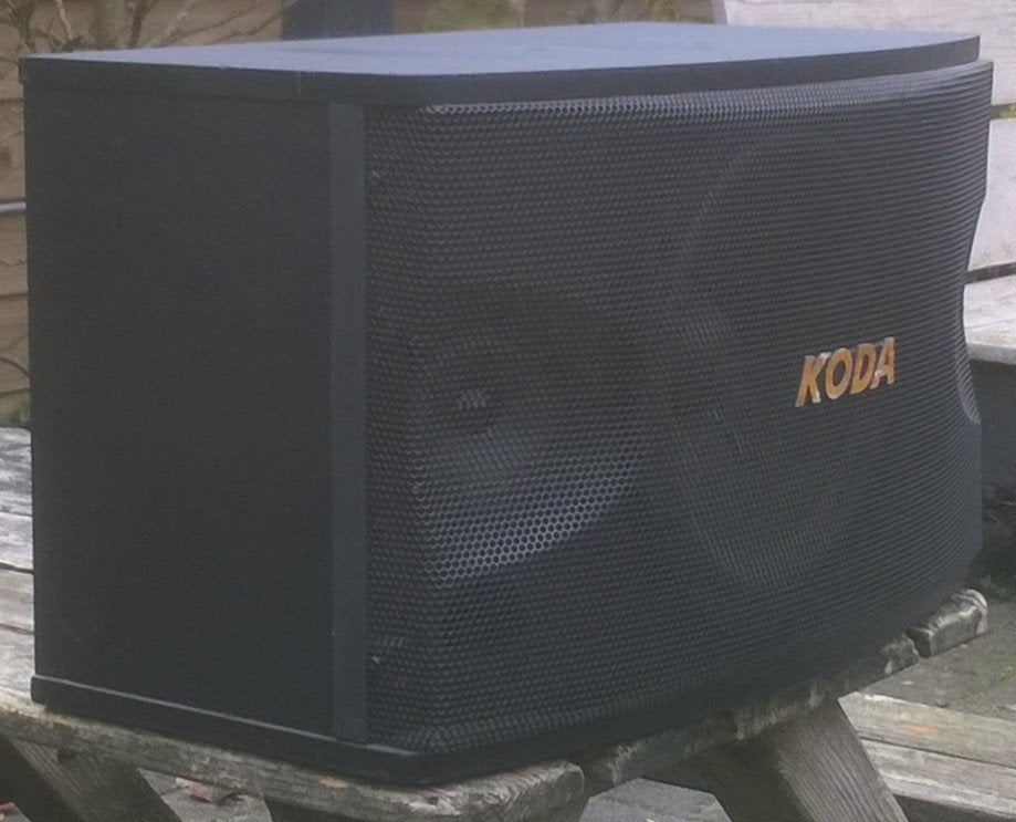 Luidsprekers 8 inch 200 Watt met versterker, Overige merken, 120 tot 150 watt, Speakerset, Refurbished