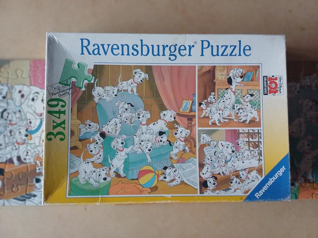 Ravensburger 101 Dalmatiërs Puzzel 3x49 stukjes, Ophalen of Verzenden, Minder dan 500 stukjes, Gebruikt, Legpuzzel