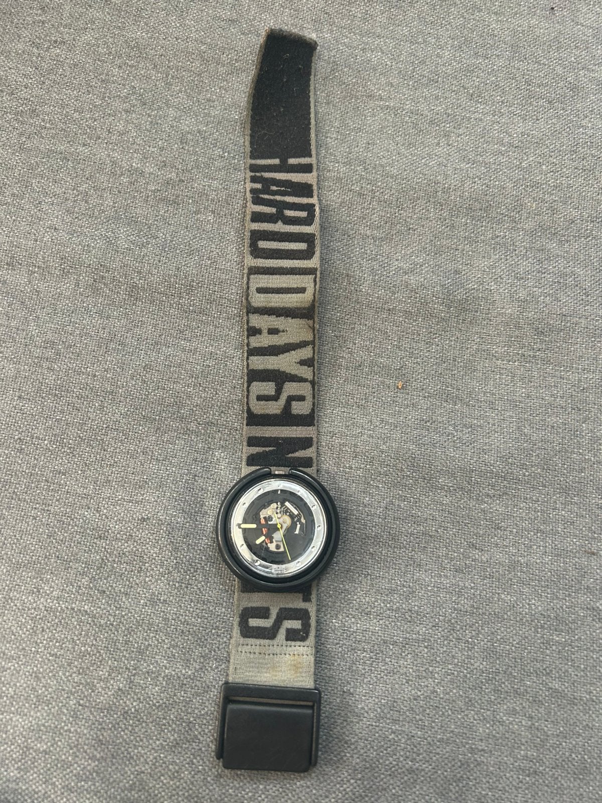 Vintage Pop Swatch ‘Knock Out’ (PWBB139) uit 1991 – Skeleton, Overige materialen, Met bandje, Polshorloge, 1960 of later