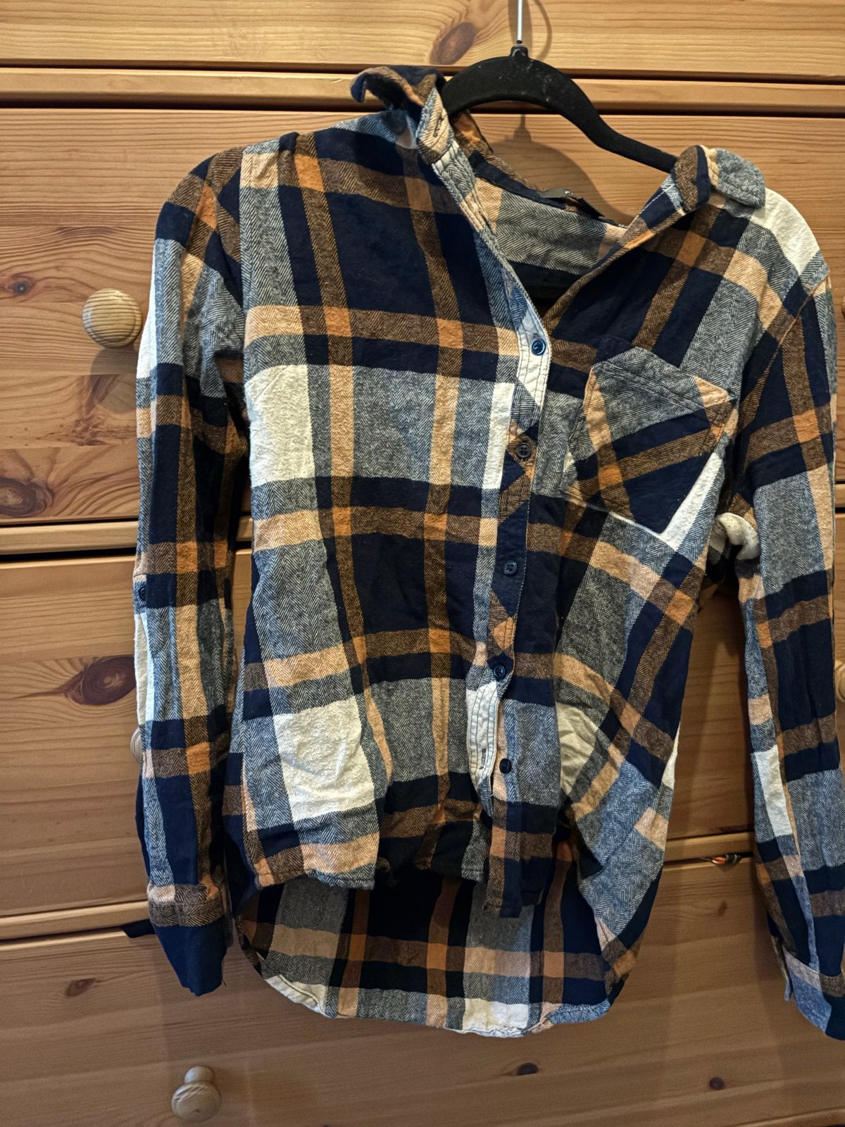 Primark geruit overhemd maat 36, Kleding | Dames, Blouses en Tunieken, Verzenden, Gedragen, Maat 36 (S), Blauw