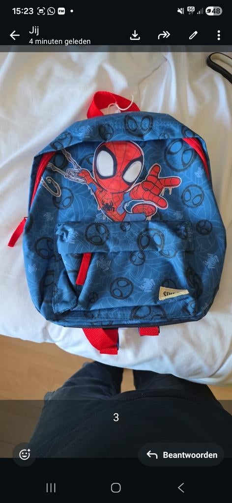 Nieuwe Spiderman Schooltas / Rugzak, Ophalen of Verzenden, Nieuw, Blauw, Rugtas