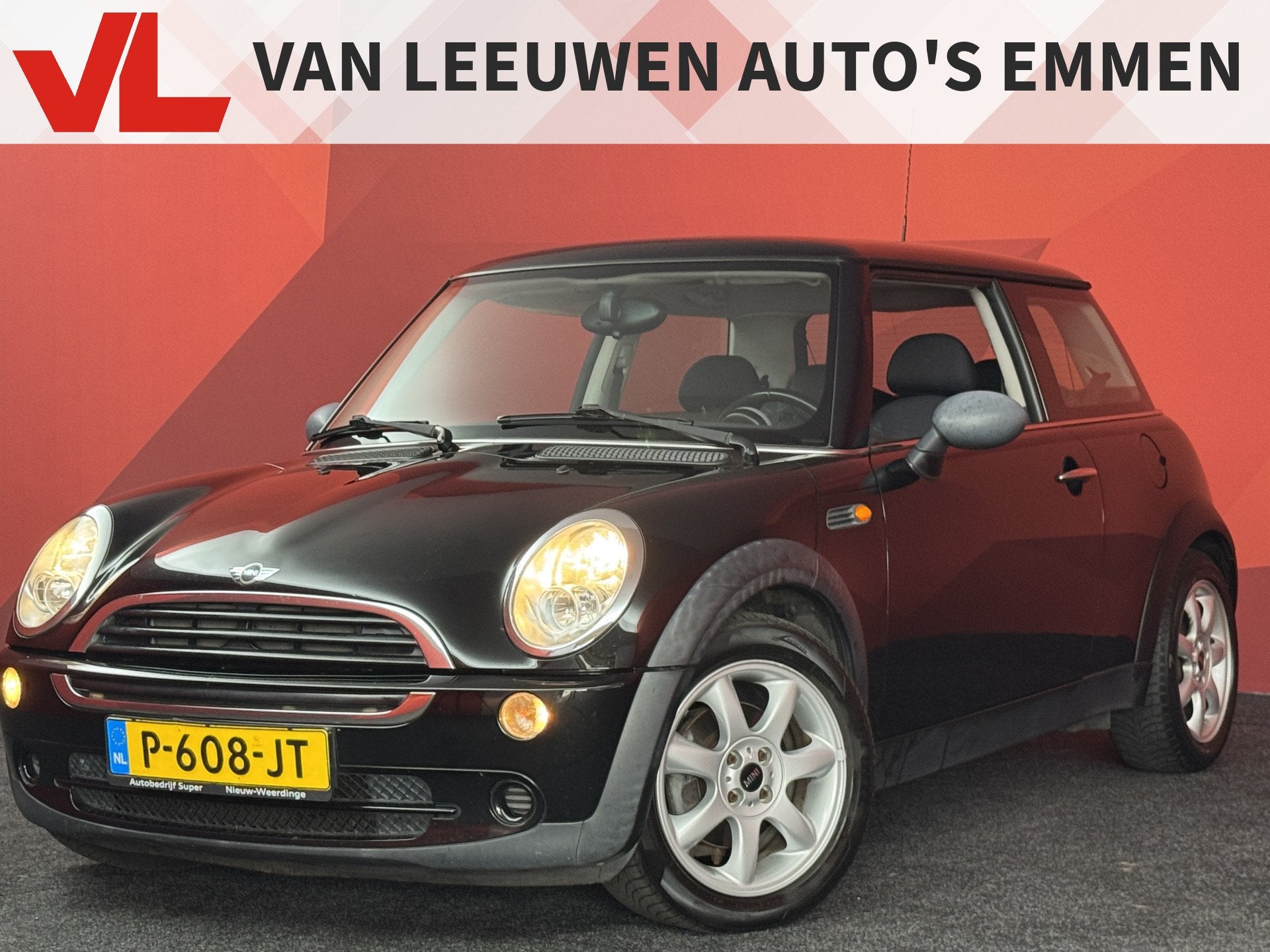 MINI 3-deurs 1.6 One Salt | Airco | 2 Sleutels (bj 2004), Auto's, Mini, 15 km/l, Gebruikt, Zwart, 4 cilinders