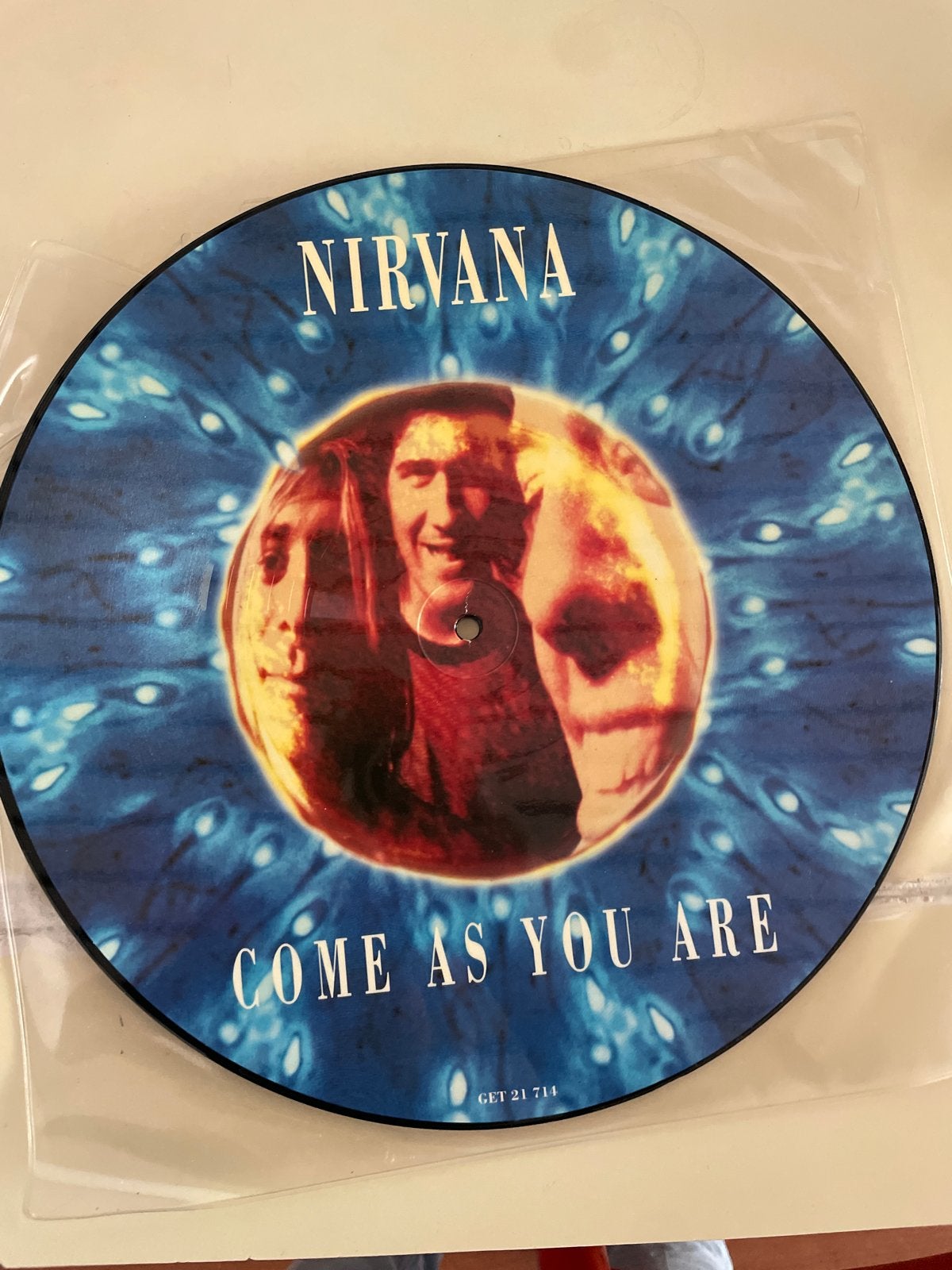 Nirvana - Come As You Are Picture Disc Vinyl (Gebruikt), Cd's en Dvd's, LP, Gebruikt, Ophalen of Verzenden, Picture disc