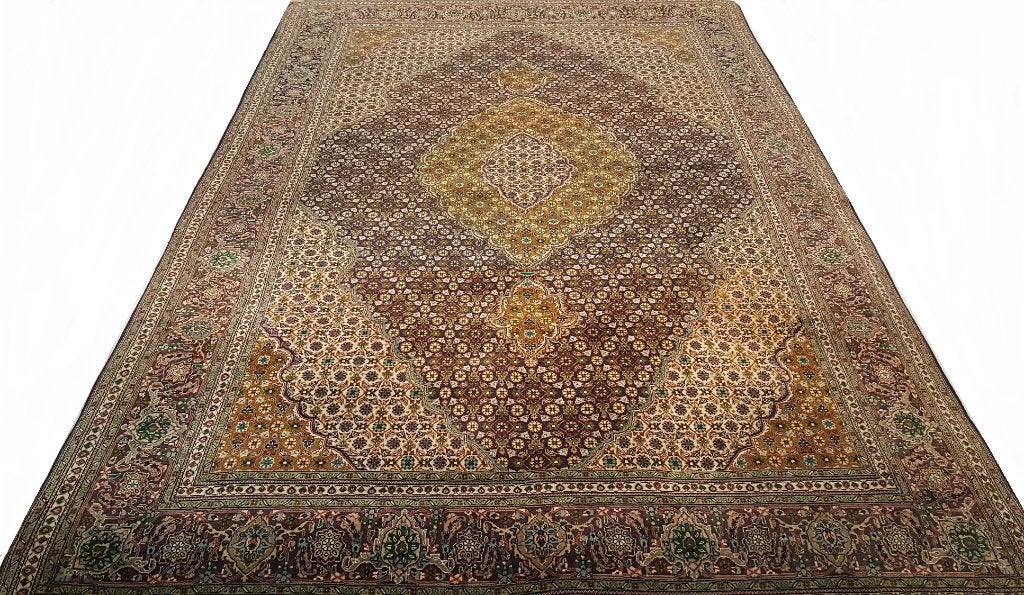 Perzisch tapijt Tabriz 50 Rij 305 x 205 kleed/40% sale/Kelim, Ophalen, Blauw, Www.simatapijten.nl, 150 tot 200 cm