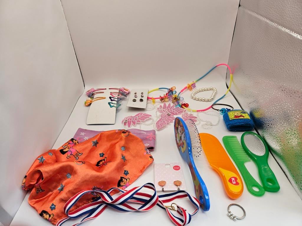 Kindersieraden en een princessendagboek set, Ophalen of Verzenden, Gebruikt, Overige kleuren, Overige typen