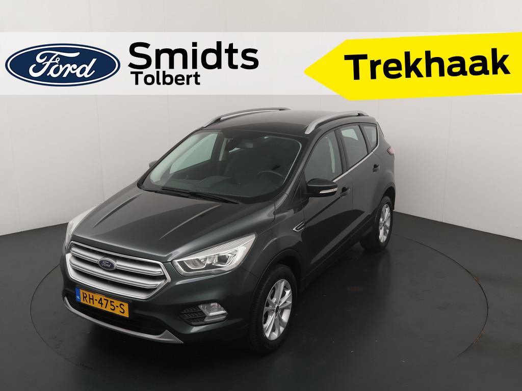 Ford Kuga 150PK EcoBoost Titanium | Clima | Cruise | Park. s, Euro 6, Leder en Stof, Origineel Nederlands, Bedrijf