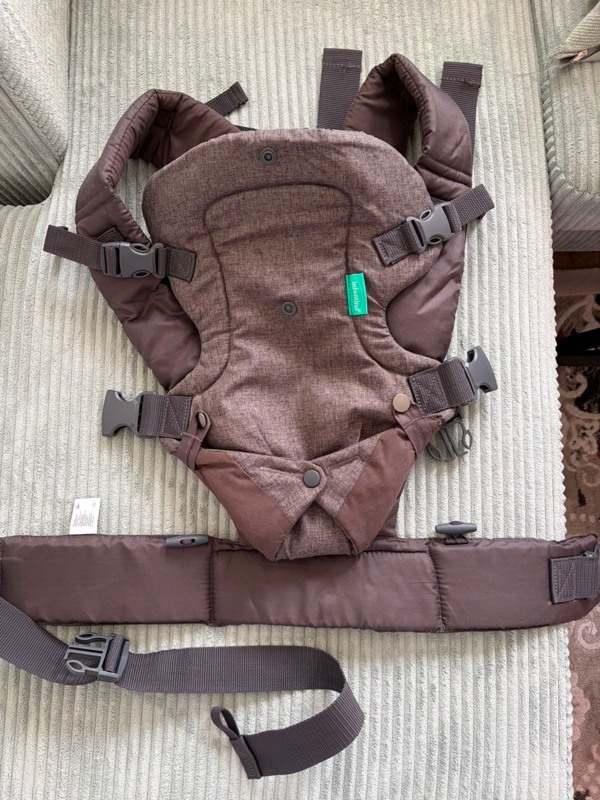 Infantino Flip Advanced 4-in-1 Draagzak - Grijs, Overige merken, Ophalen of Verzenden, Zo goed als nieuw, Buik, Rug of Zij