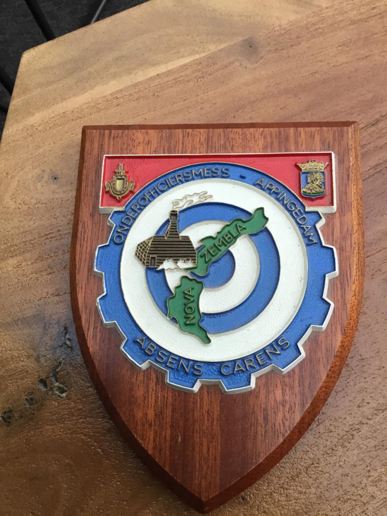 Uniek Leger Schild Onderofficiersmess Appingedam, Ophalen of Verzenden, Landmacht, Nederland, Overige typen