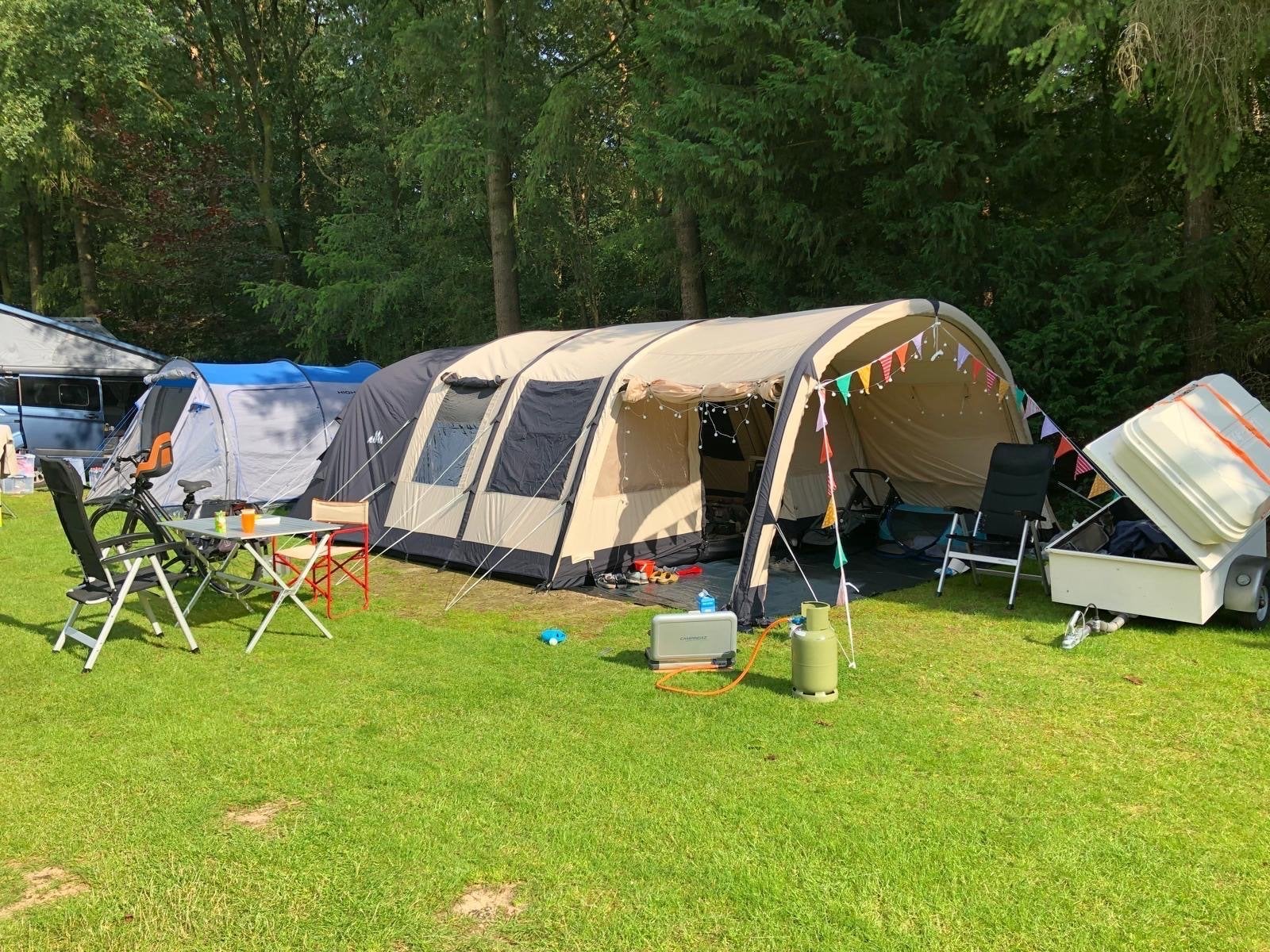 Obelink Miami 6 TC Easy Air Opblaasbare Tunneltent, Caravans en Kamperen, Tenten, Ophalen, Zo goed als nieuw, Tot en met 6