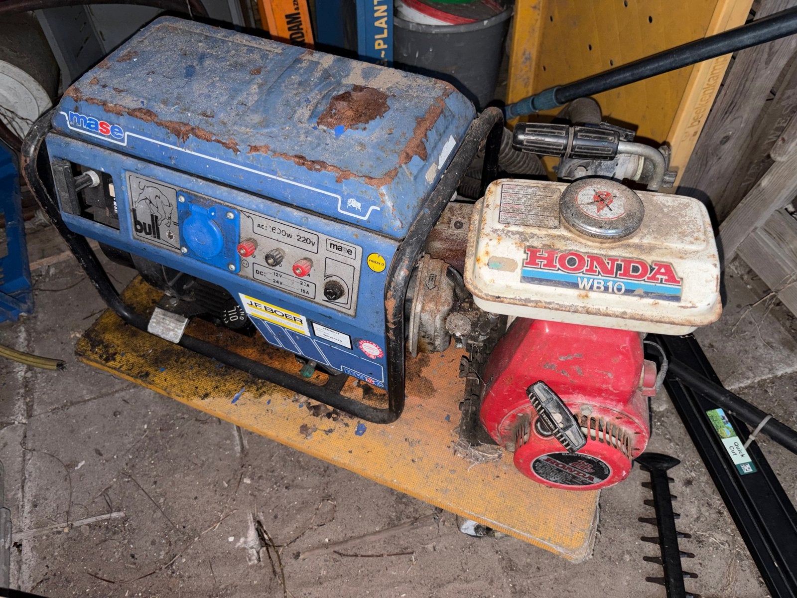 Mase Bull Generator met Honda WB10 waterpomp, Ophalen of Verzenden, Gebruikt