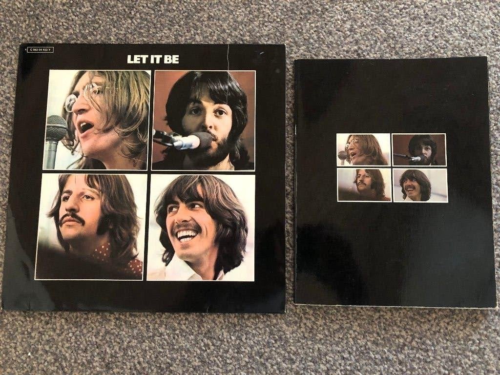 THE BEATLES LP + BOOK LET IT BE 1970, Cd's en Dvd's, Vinyl | Pop, LP, Inclusief boekje, Gebruikt, 12 inch