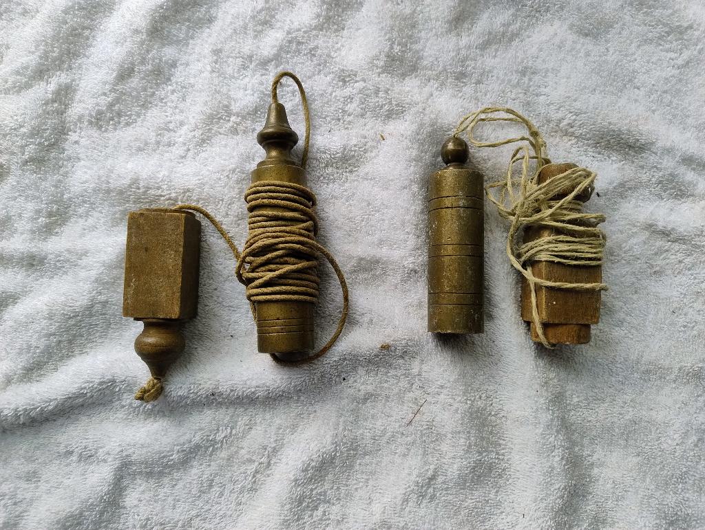 schietlood richtlood  2 stuks messing is 10 cm en 12,5 cm, Ophalen of Verzenden