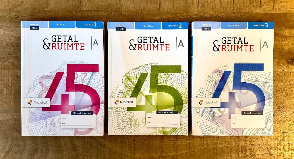 Getal & Ruimte HAVO A Deel 1, 2, 3 + Uitwerkingen 12e editie, Wiskunde A, Ophalen of Verzenden, Noordhoff Uitgevers, HAVO