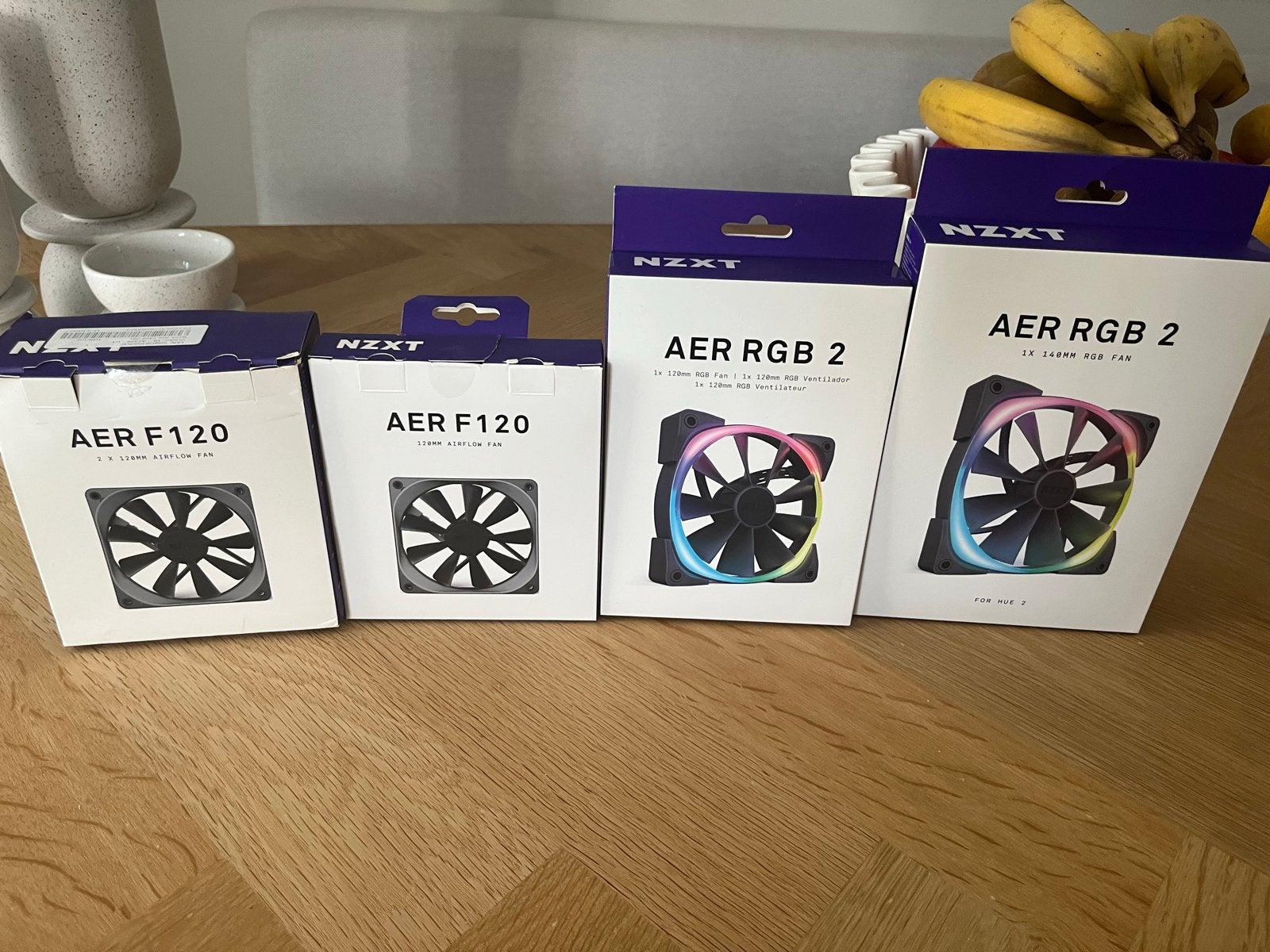 NZXT AER F120 & AER RGB ventilatoren, Computers en Software, Computerkoelers, Ophalen of Verzenden, Nieuw, Luchtkoeling