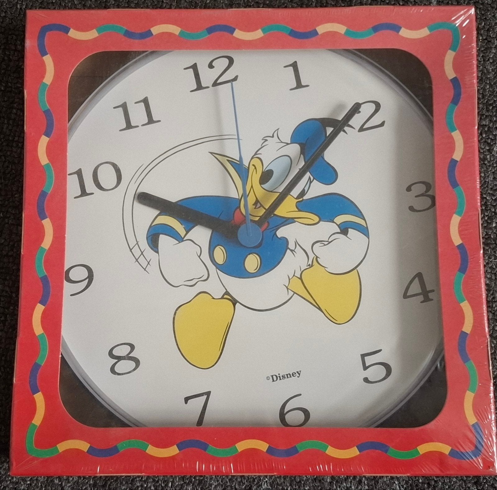 Vintage Disney Donald Duck wandklok (nieuw in verpakking), Ophalen of Verzenden