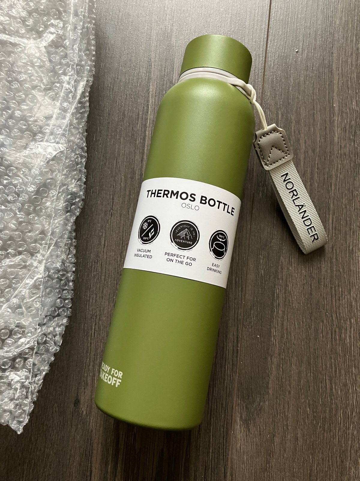 Norlander oslo thermosfles. Nieuw, Sport en Fitness, Bidons, Ophalen of Verzenden, Nieuw