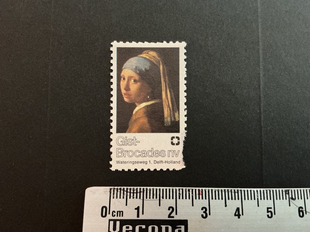Sluitzegel gist brocades nv, Verzenden, Na 1940, Gestempeld