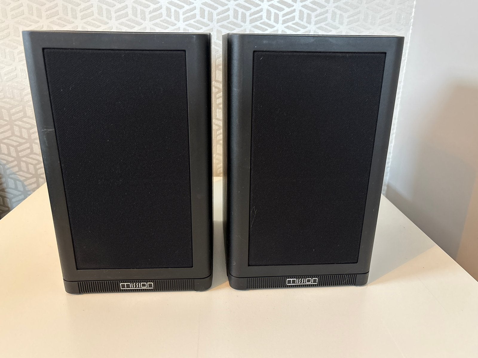 Mission 760i Boekenplank Luidsprekers - Made in England, Ophalen, Gebruikt, Mission, Geschikt voor surround/home cinema