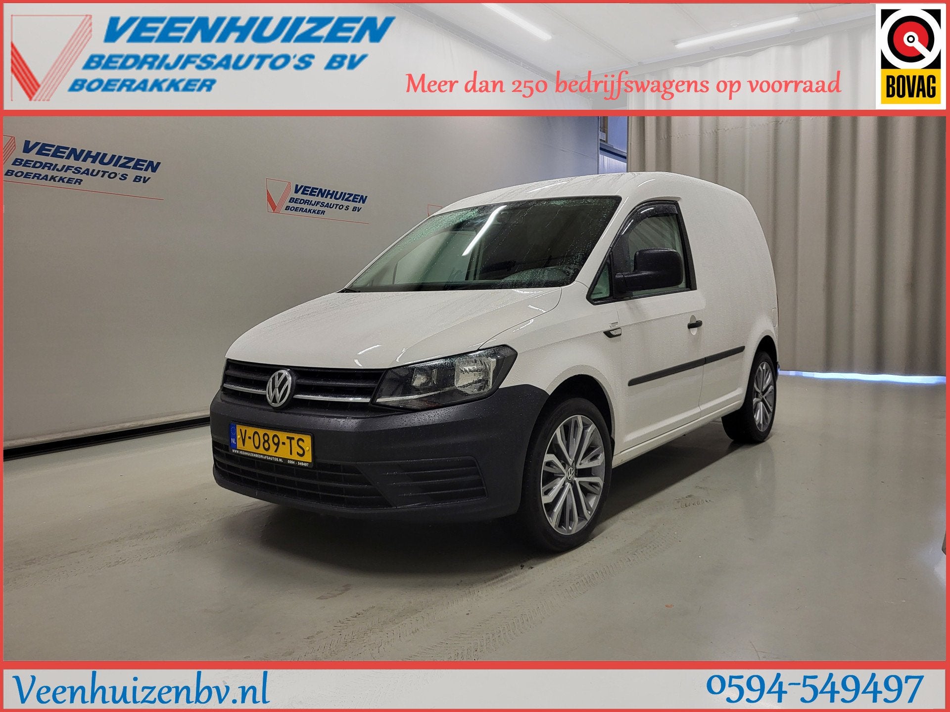 Volkswagen Caddy 2.0TDI Euro 6! (bj 2019), 4 cilinders, Volkswagen, Wit, Origineel Nederlands