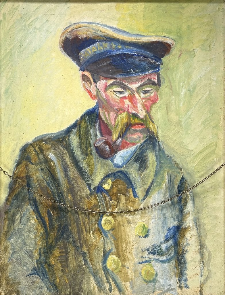 241. Dubbelzijdig schilderij W.H. Leemhuis, Ophalen