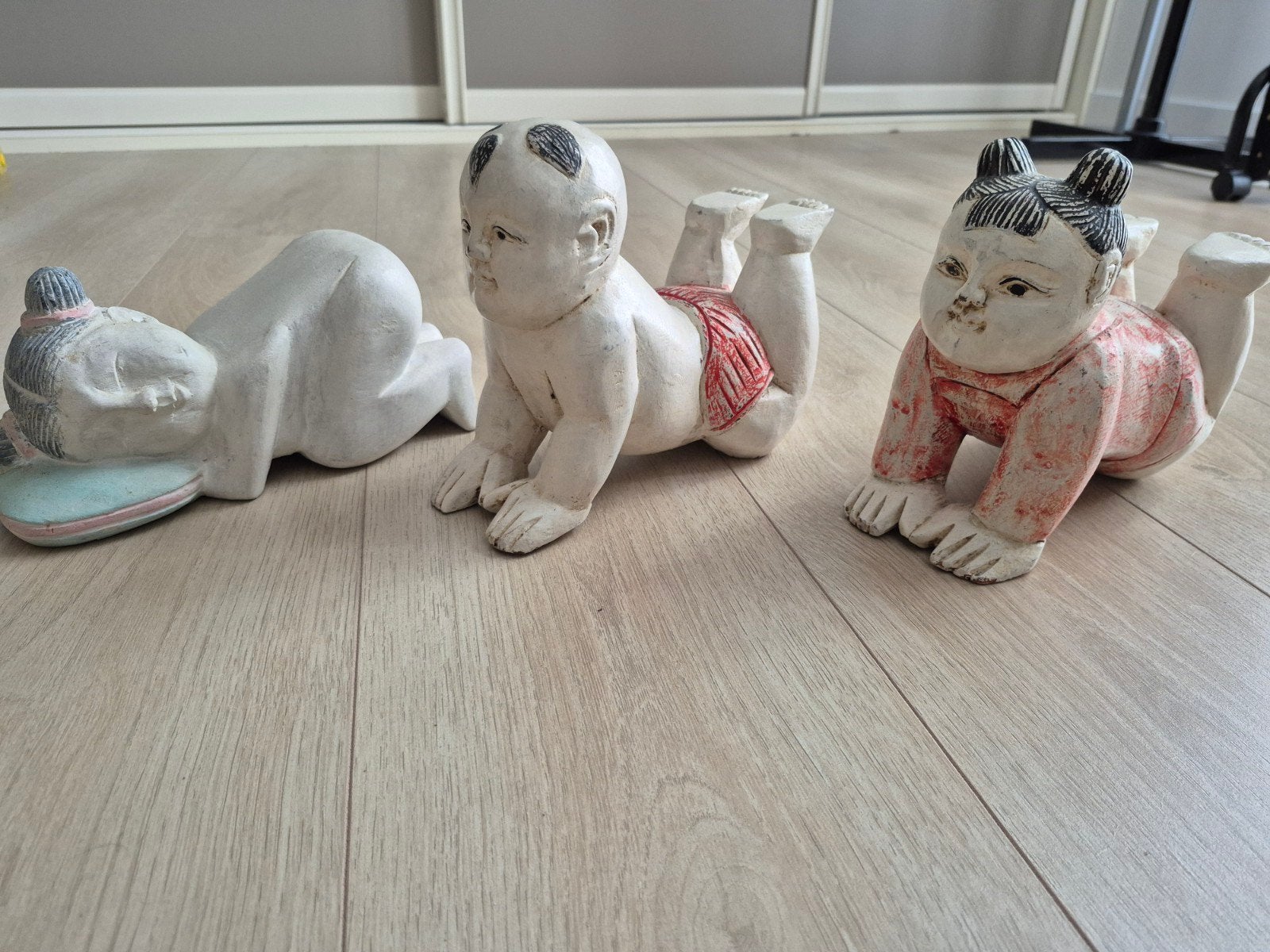 3 chinese beeldjes van hout, Antiek en Kunst, Ophalen of Verzenden