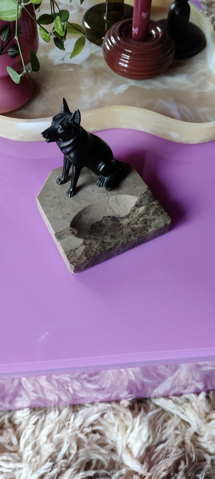 vide poche met hond, Antiek en Kunst, Ophalen
