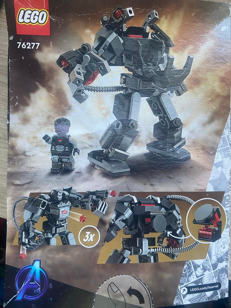 LEGO Marvel War Machine Mech Armor 76277 Nieuw, Inclusief minifiguren, Marvel, Lego, Nieuw