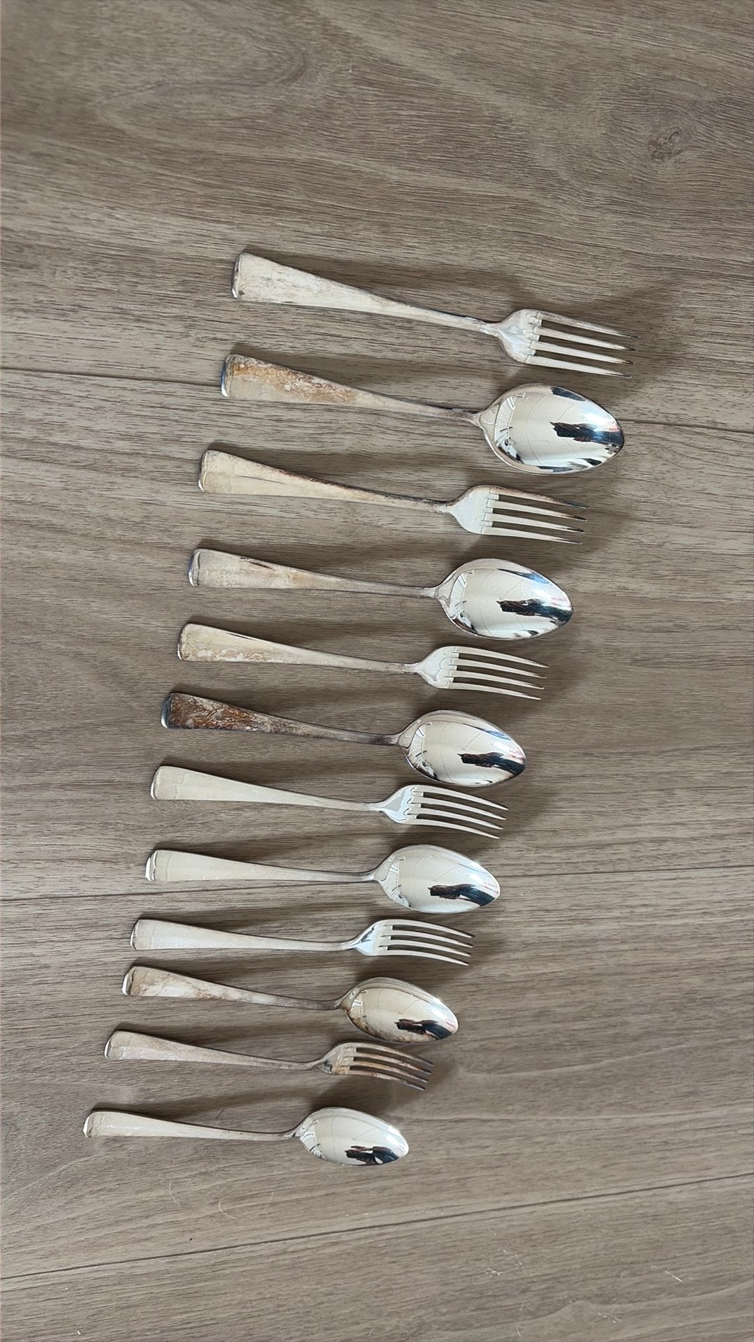 Verzilverd fruitbestek/ dessertbestek  Haags lofje, Ophalen of Verzenden, Zo goed als nieuw, Zilver