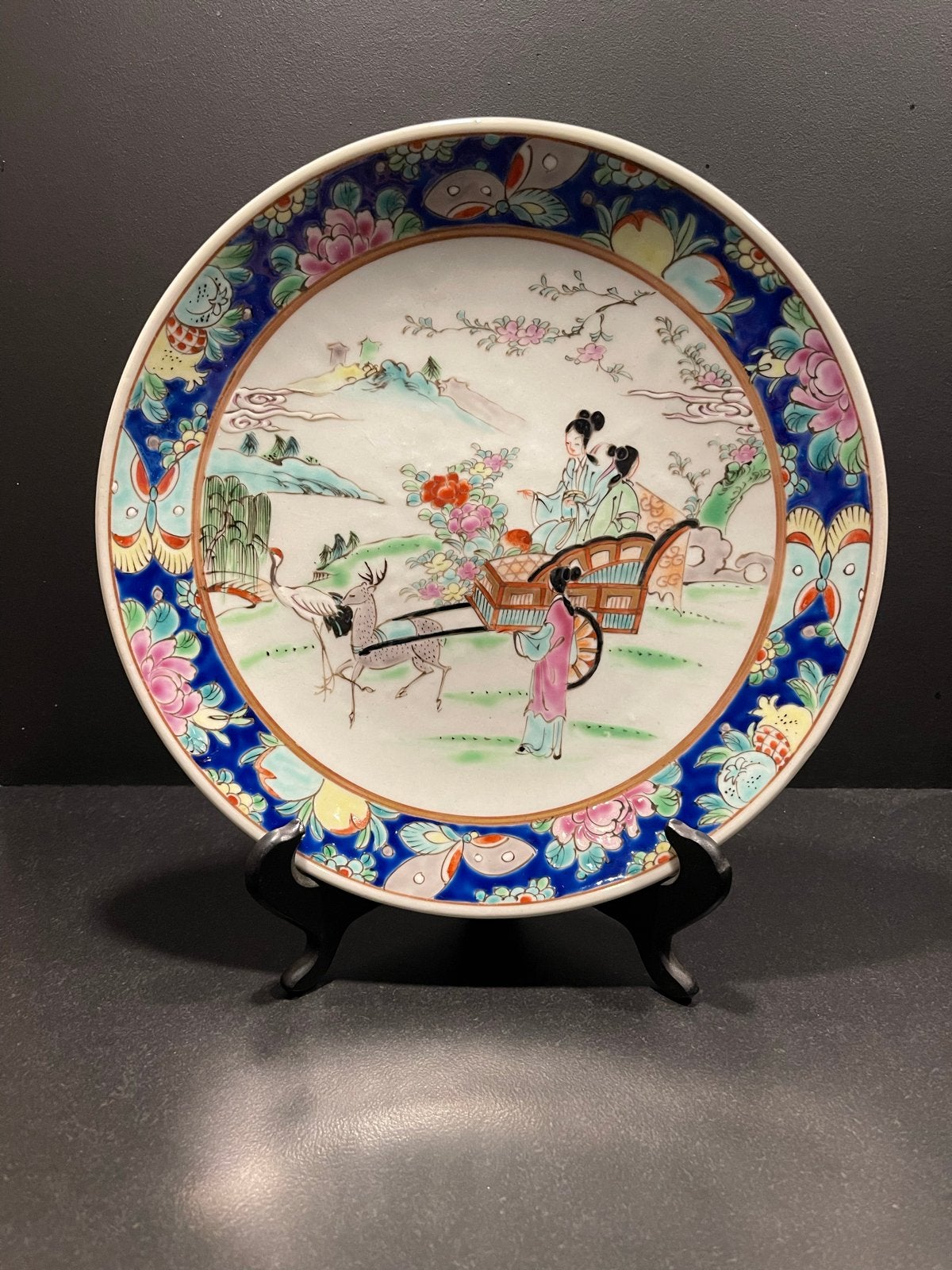 Decoratief Chinees/Japans Porseleinen Bord, Ophalen of Verzenden