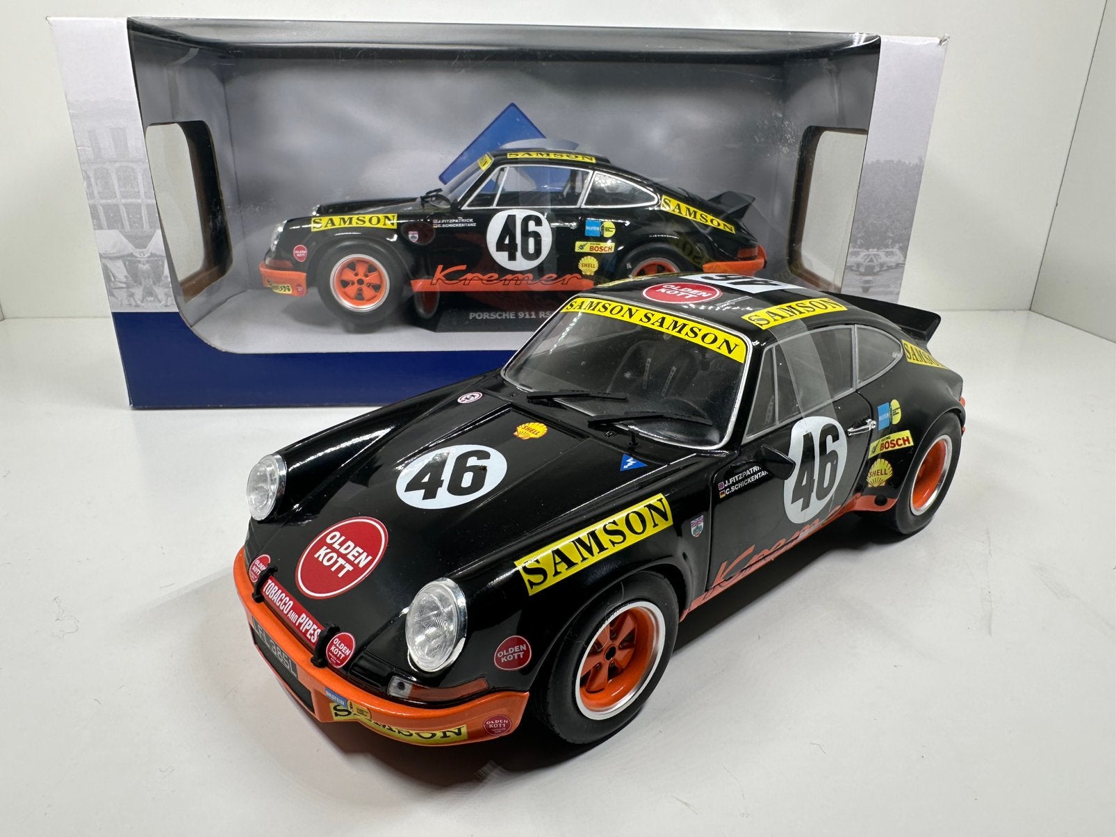 SOLIDO 1:18 PORSCHE KREMER 911 RSR 24H SPA 1973 SAMSON NIEUW, Ophalen of Verzenden, Nieuw, Auto, Solido