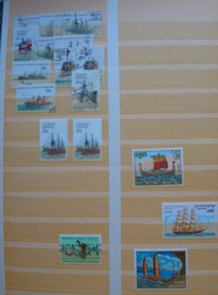Stockboek Schepen veel series, Ophalen of Verzenden, Buitenland