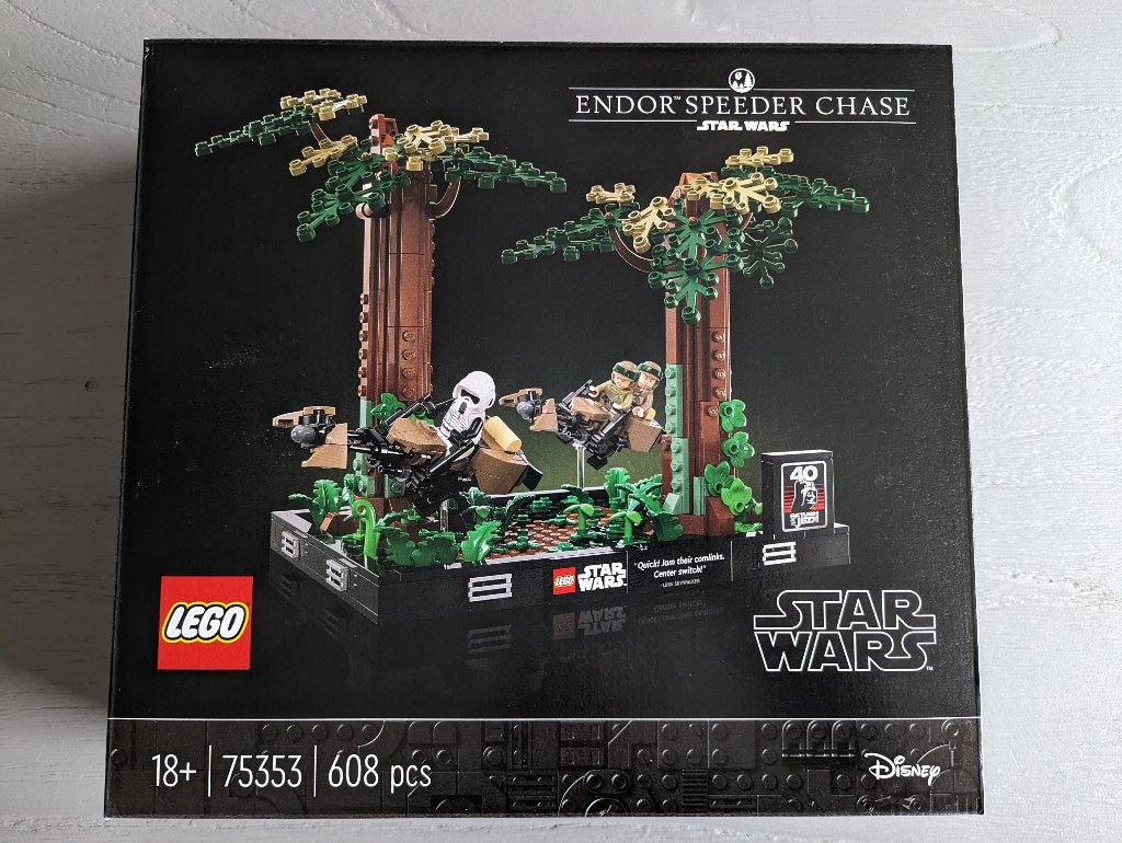 LEGO 75353 – Endor speeder achtervolging diorama (Star Wars), Star Wars, Nieuw, Ophalen of Verzenden, Complete set