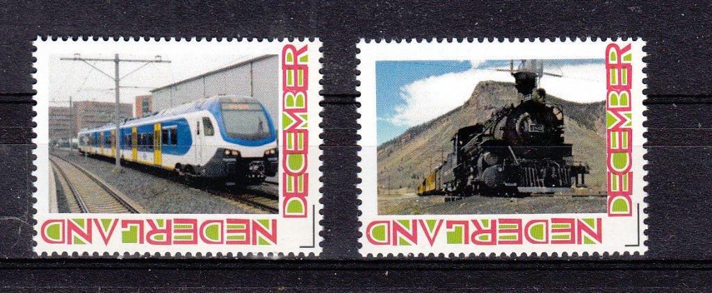 treinen persoonlijke december: NS sprinter + oude Loc, Postzegels en Munten, Ophalen of Verzenden, Na 1940, Postfris