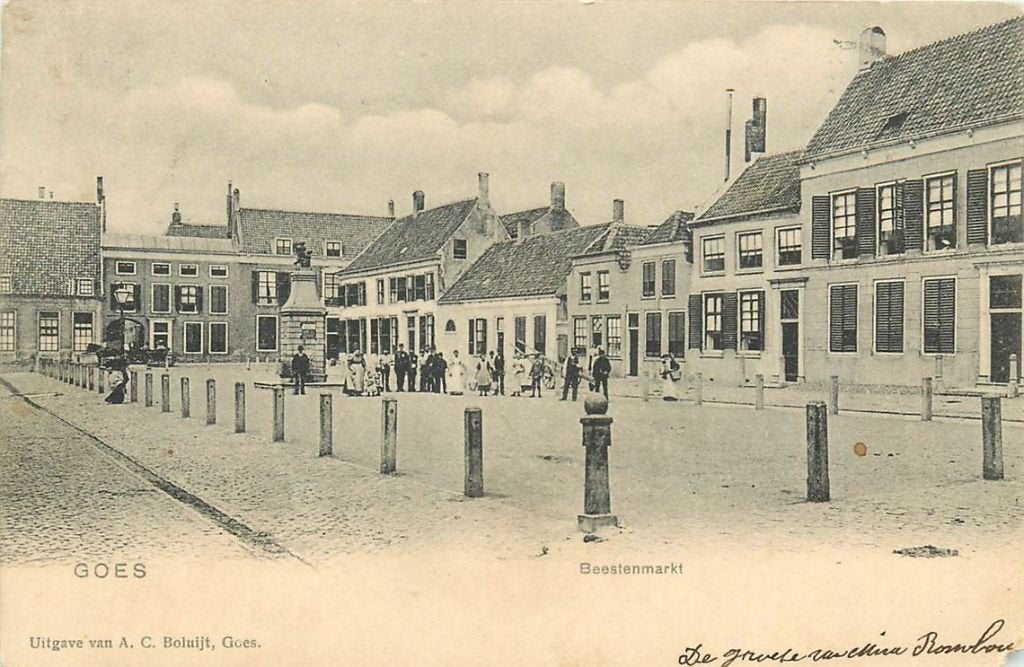 701-188-015 Goes Beestenmarkt, Verzamelen, Ansichtkaarten | Nederland, Verzenden, Voor 1920, Zeeland
