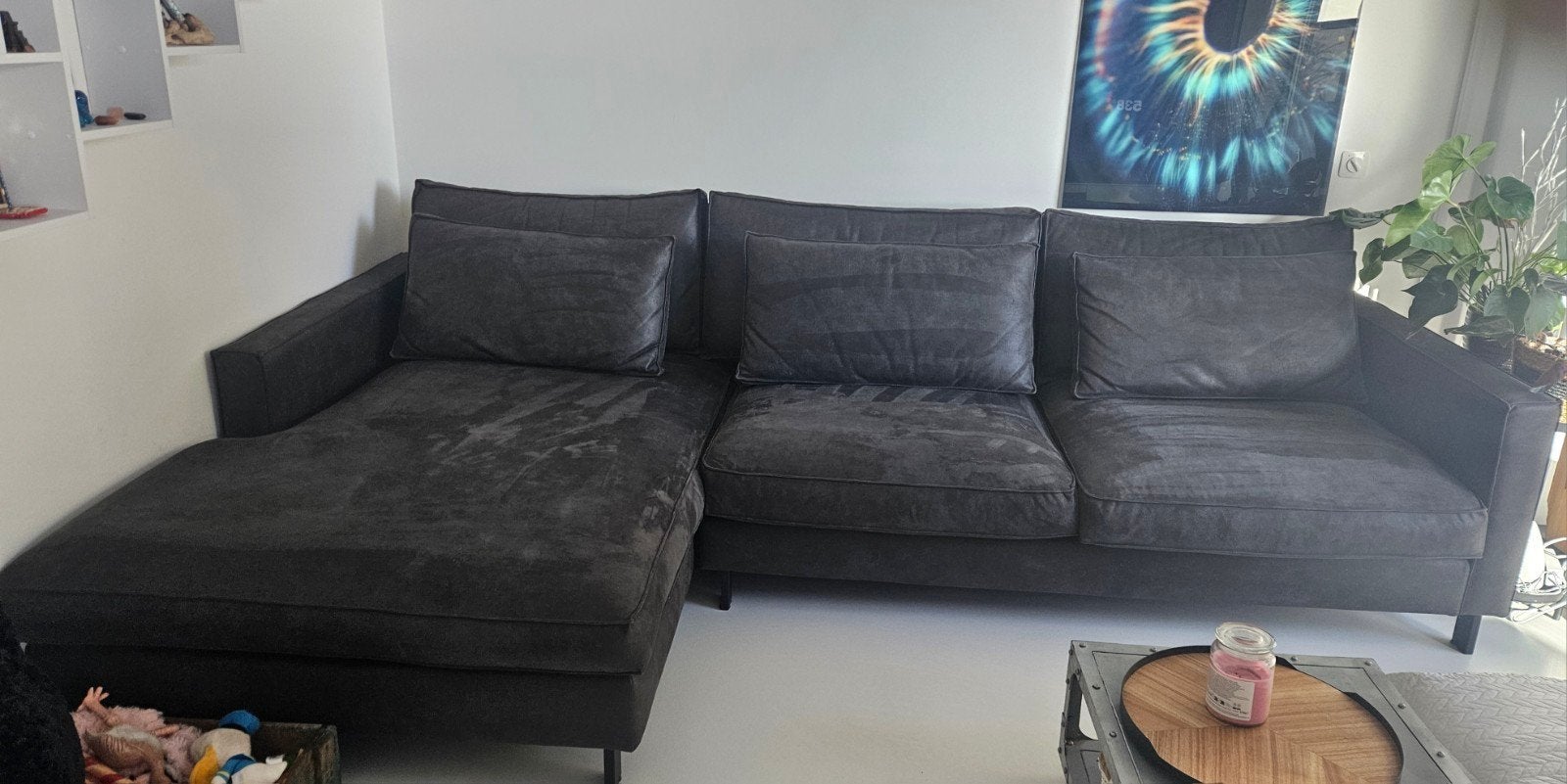 Luxe Room108 Gigi hoekbank antraciet  slechts 2,5 jaar oud, Ophalen, Zo goed als nieuw