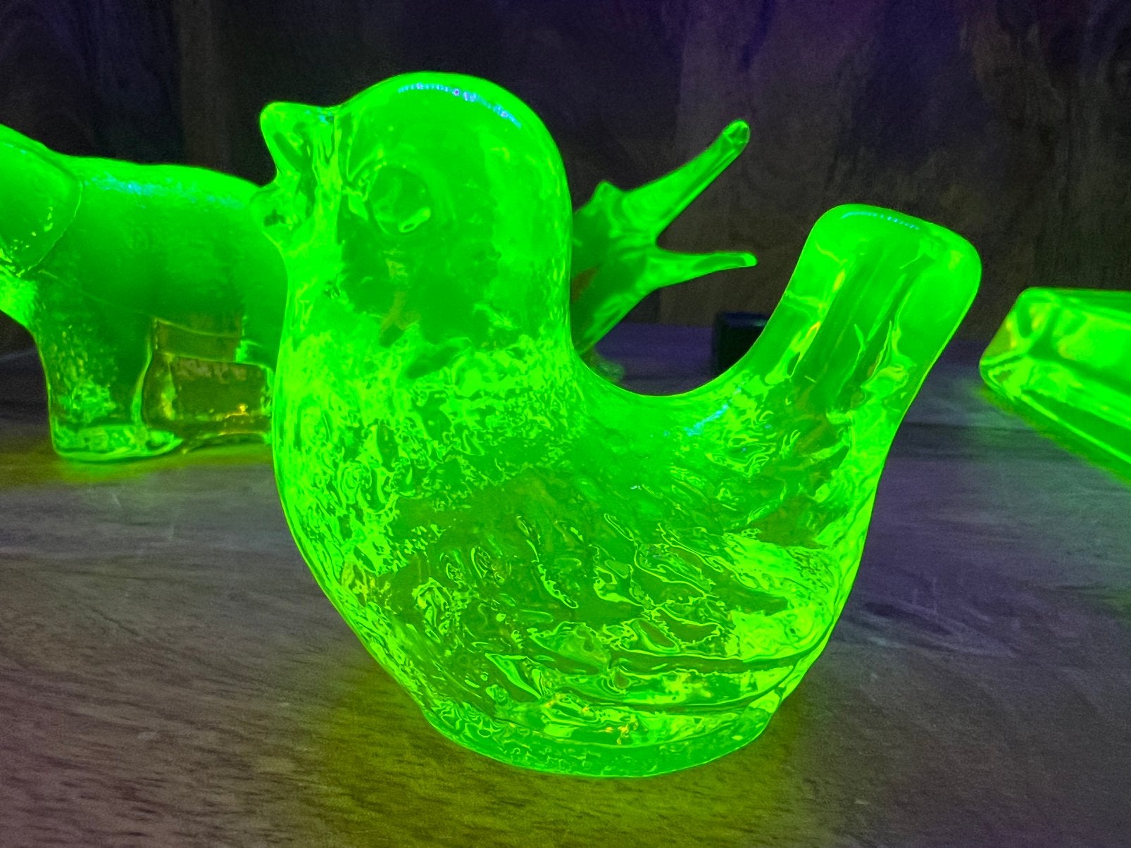 Uranium glazen vogel, Ophalen of Verzenden