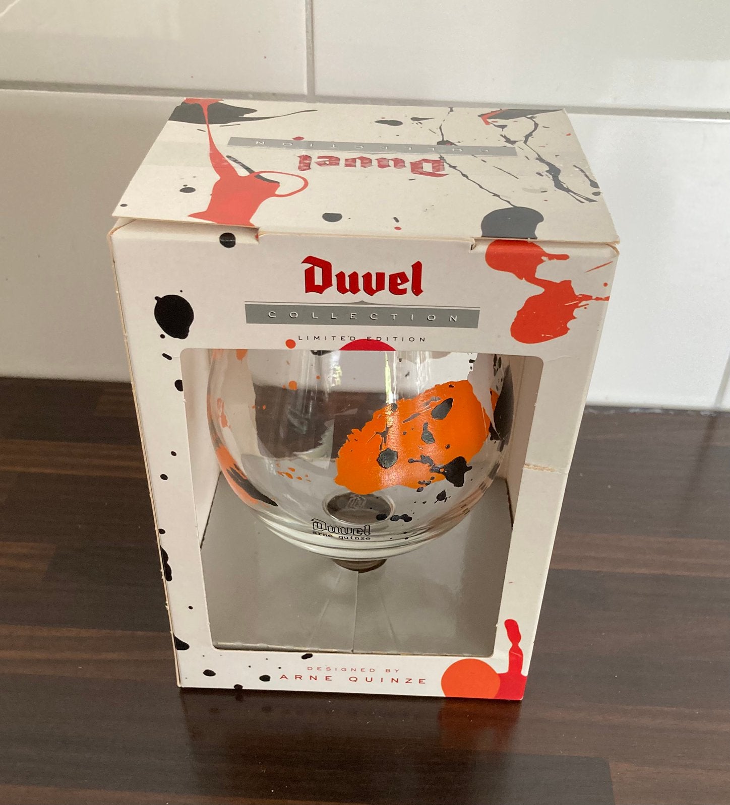 Mooi Duvel glas Arne Quinze nieuw, Ophalen of Verzenden, Nieuw, Glas of Glazen, Duvel