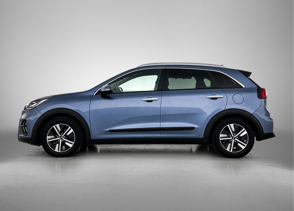 Kia Niro 1.6 GDi Hybrid DynamicPlusLine | Trekhaak | Stoel/S, 12 maanden, Gebruikt, Blauw, Leder en Stof