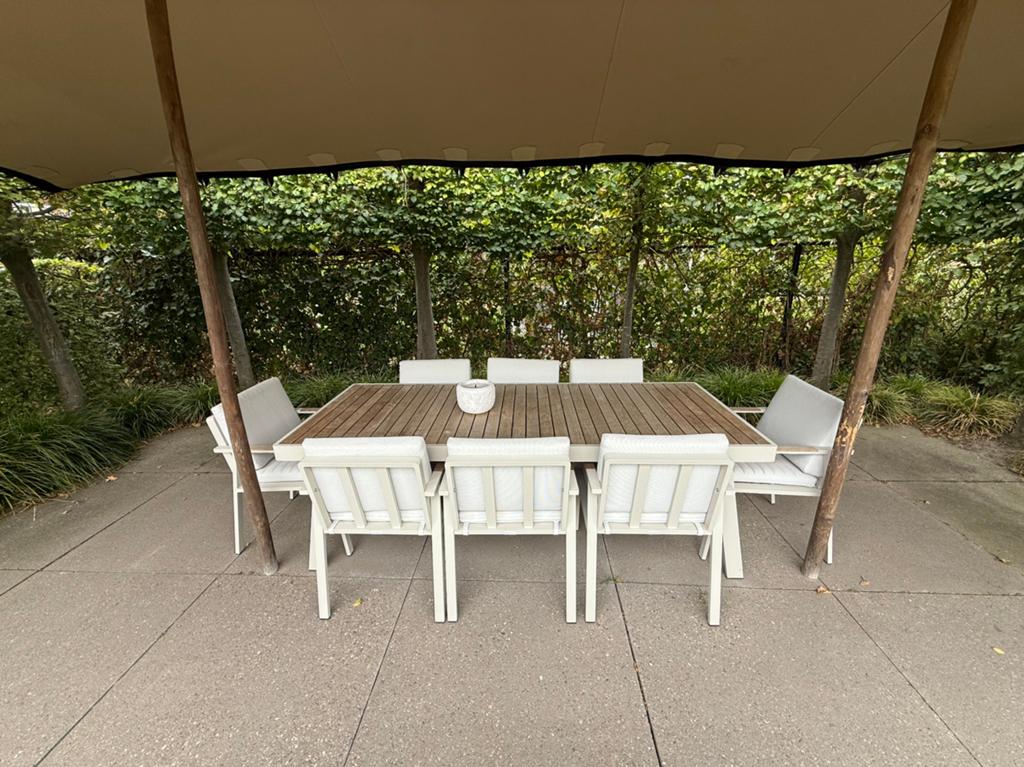 Higold Tuinset 9-delig, Eettafel, Ophalen of Verzenden, Tuinset, 8 zitplaatsen