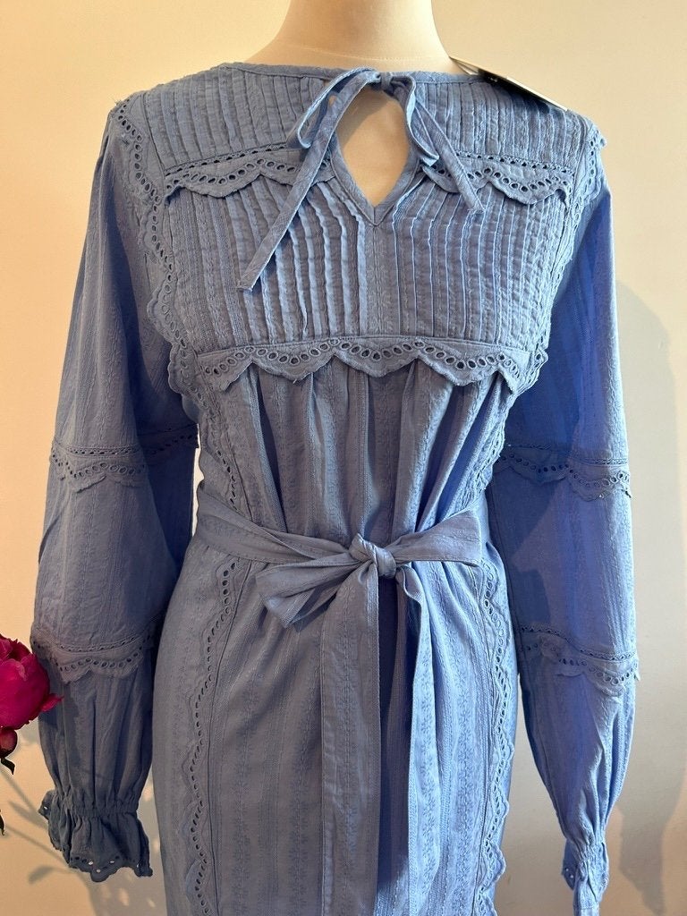 Fabienne Chapot maat 40 NIEUW Jeanine dress blauw 3301, Maat 38/40 (M), Blauw, Nieuw, Ophalen of Verzenden