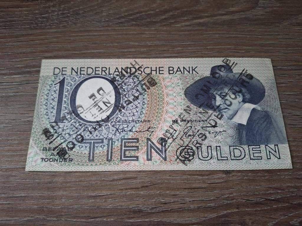 Prachtig biljet 10 gulden Staalmeester - buiten omloop, 1943, Ophalen of Verzenden, 10 gulden