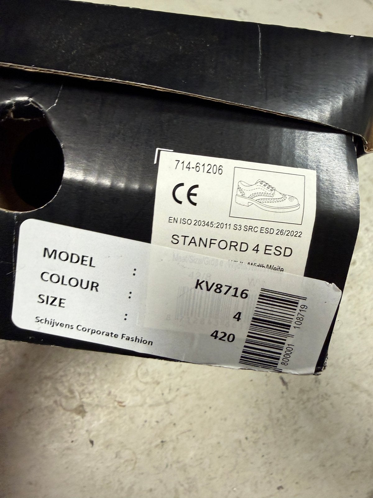Veiligheids, werkschoenen maat 4 (39), Ophalen of Verzenden, Nieuw, Zwart, Werkschoenen