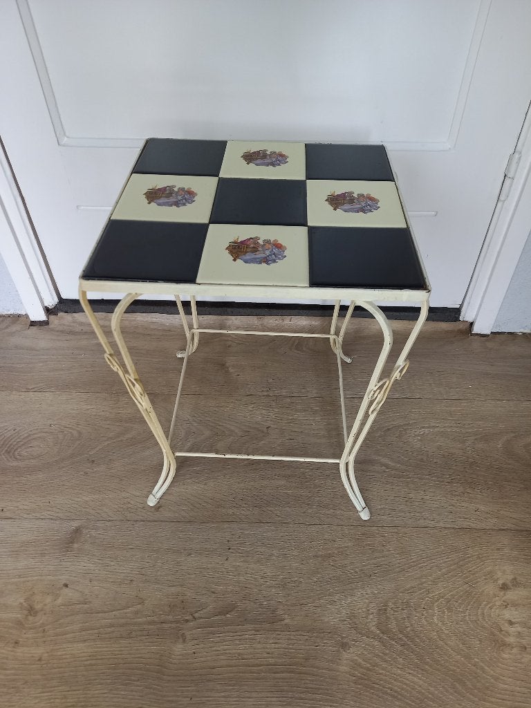 Leuk IJzeren Retro Tafeltje, Ophalen, Huis en Inrichting