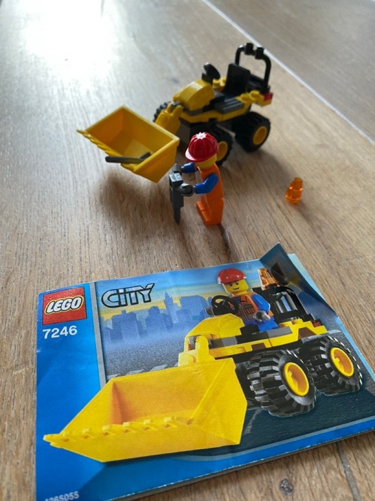 LEGO City 7246 Mini Digger – compleet set, Kinderen en Baby's, Speelgoed | Duplo en Lego, Lego, Ophalen of Verzenden, Zo goed als nieuw
