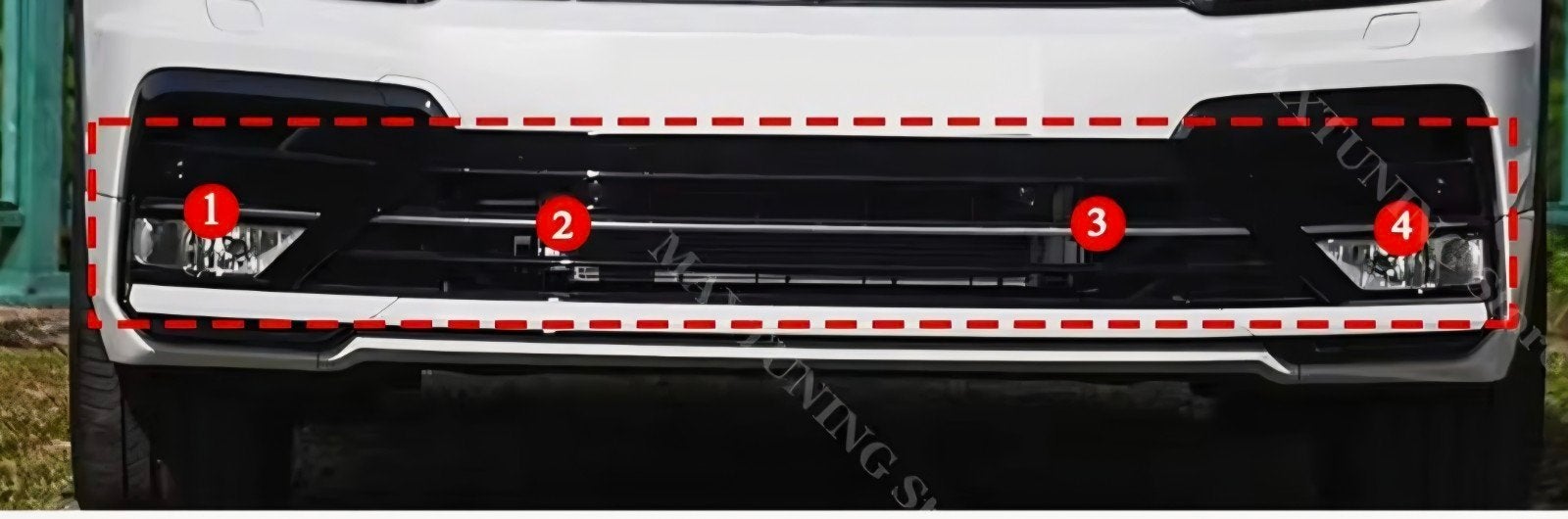 Spoiler Volkswagen Tiguan R-Line Nieuw, Auto-onderdelen, Ophalen, Nieuw, Volkswagen