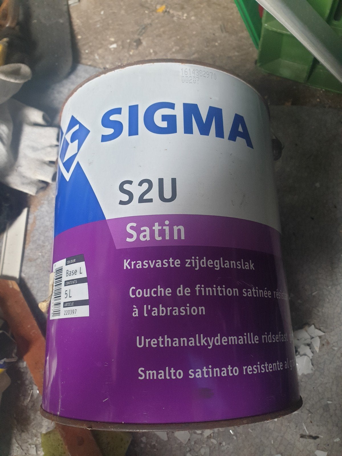 Sigma S2U Satin verf - 5 liter - Krasvaste zijdeglanslak, Ophalen of Verzenden, Nieuw, Wit