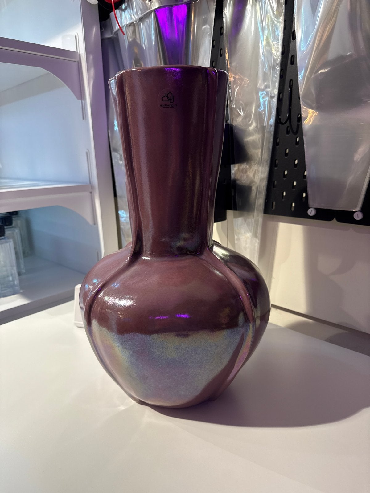 Handgemaakte vaas Ecri Living - 45 cm hoog, Huis en Inrichting, Ophalen of Verzenden, Nieuw
