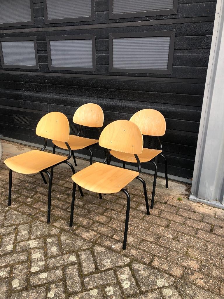 Vintage eettafelstoelen, Ophalen, Gebruikt, Overige kleuren, Vintage